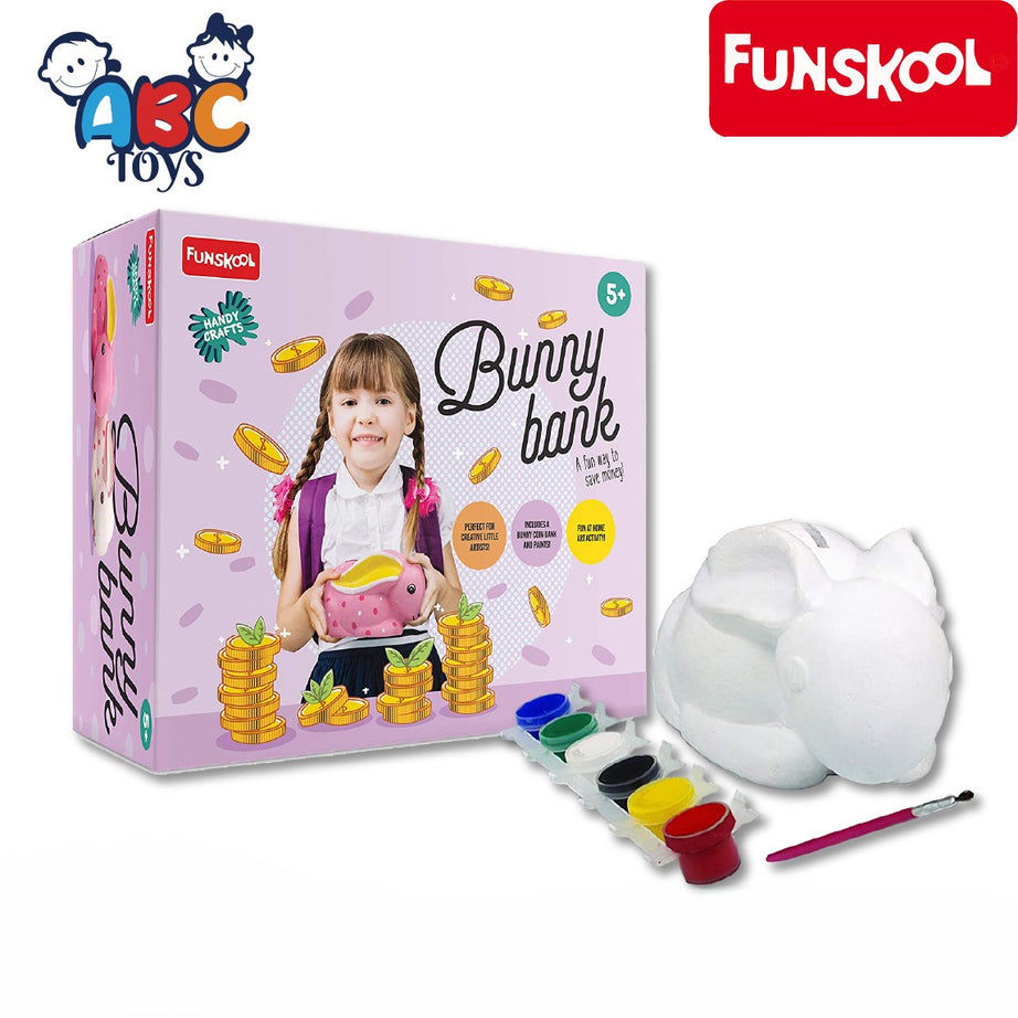 FUNSKOOL BUNNY COIN BANK, Age 5+ (Damage Box)