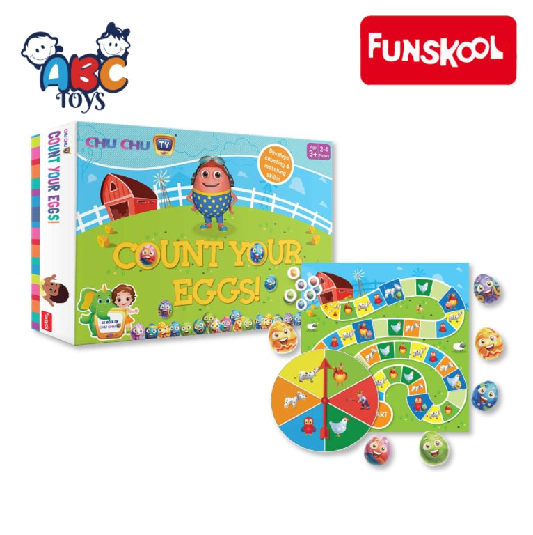 FUNSKOOL CHU CHU COUNT YOUR EGGS, Ages 3+