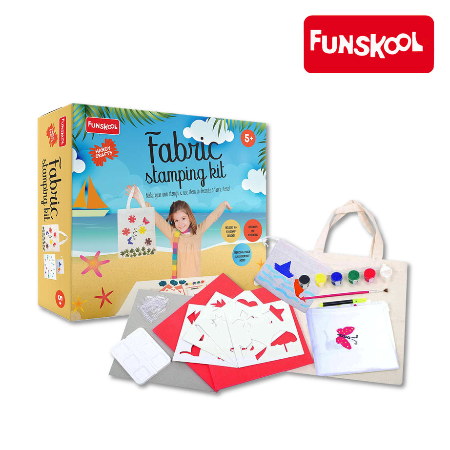 FUNSKOOL FABRIC STAMPING KIT, Age 5+