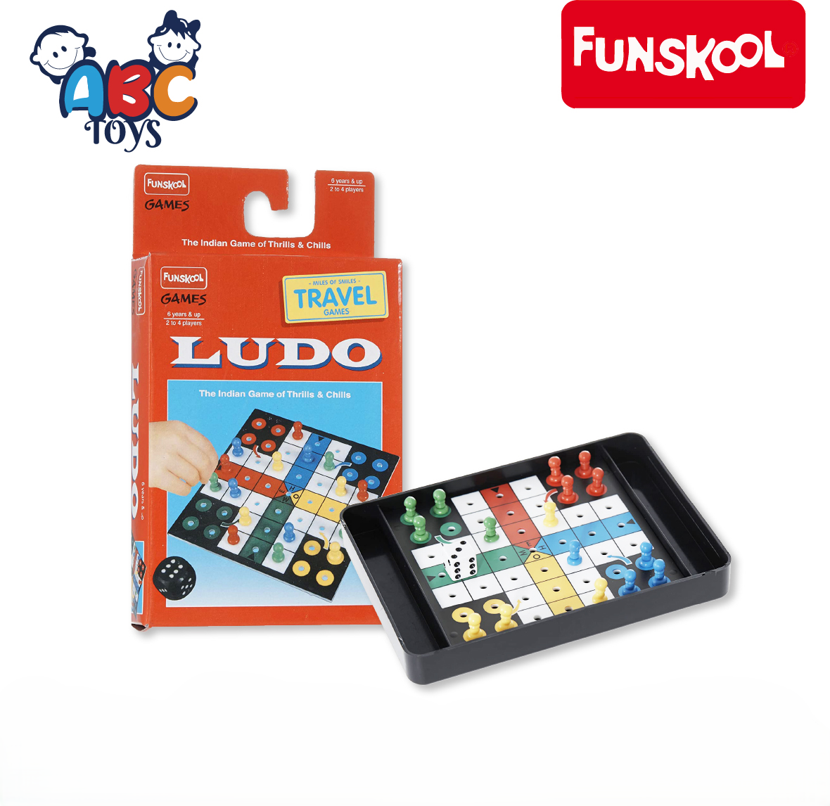FUNSKOOL LUDO ON THE GO, Age 6+