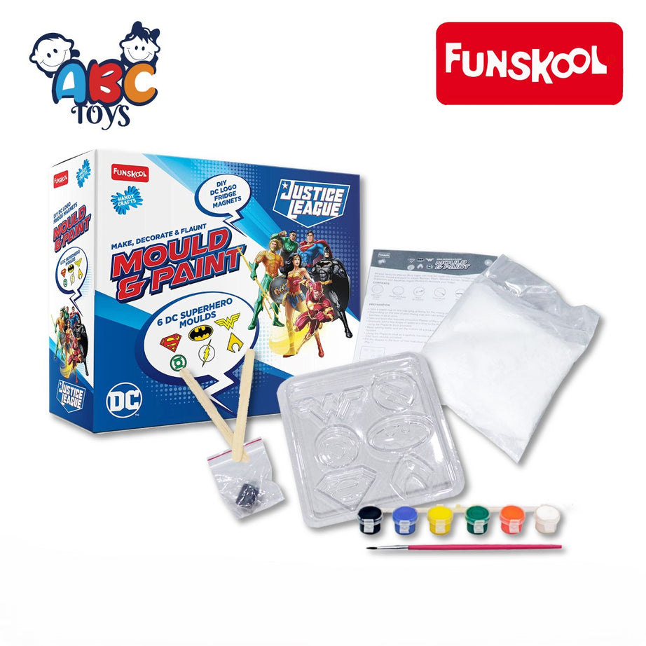 FUNSKOOL MOULD & PAINT - SUPERHERO LOGOS, Ages 8+