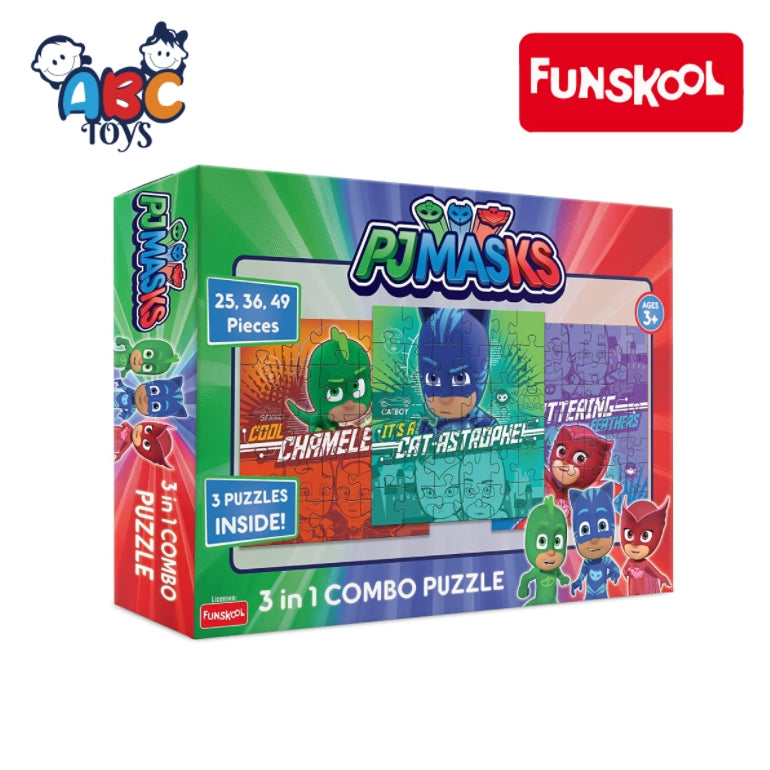 FUNSKOOL P J MASK 3IN1 COMBO, Ages 3+