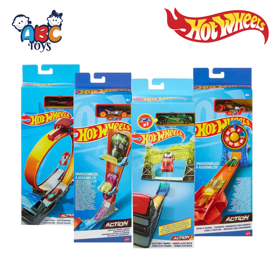 Hot Wheels FWM85 Classic Ecl Stunnt Track Set, Ages 3+