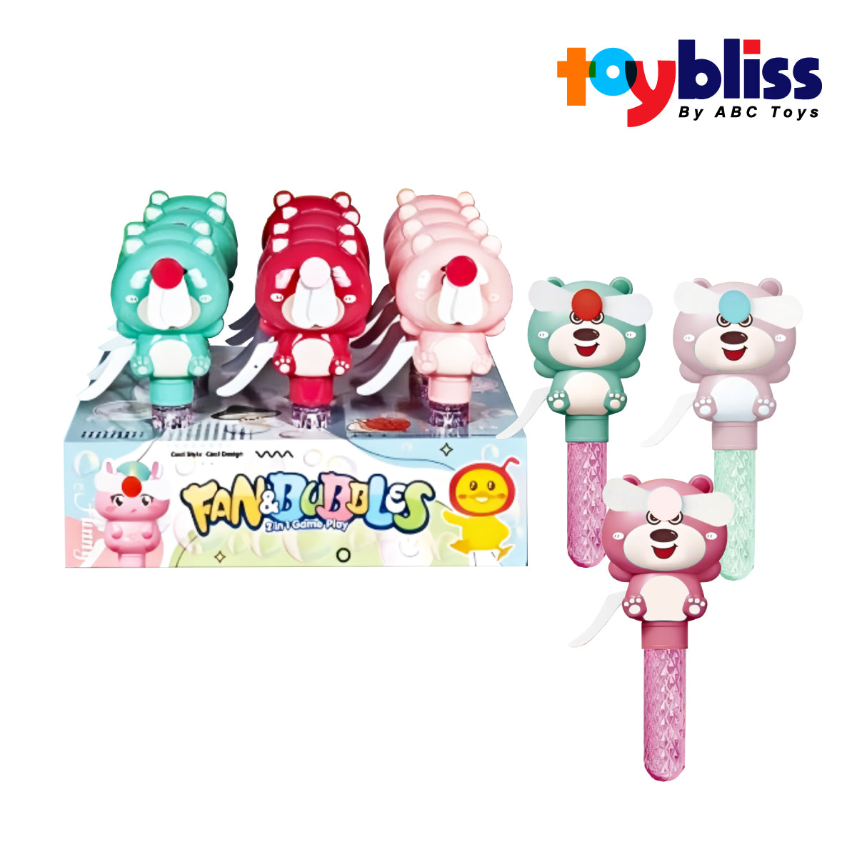 Toybliss Mini Bubbles Fan (1986-65), Ages 3+
