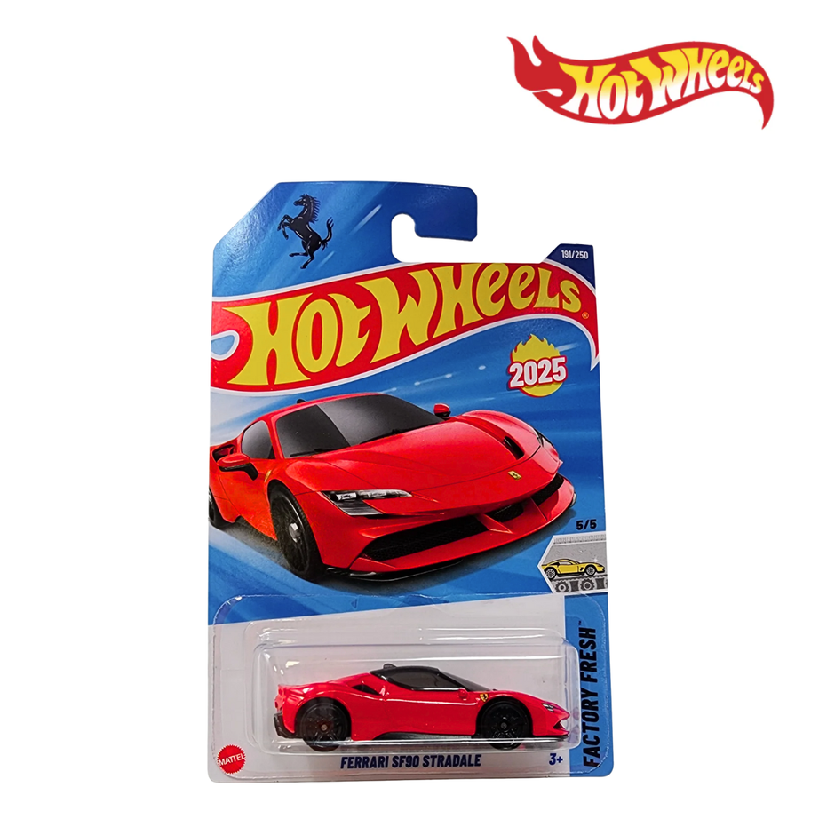 Hot Wheels HYW34 Ferrari SF90 Stradale Long Card, Ages 3+