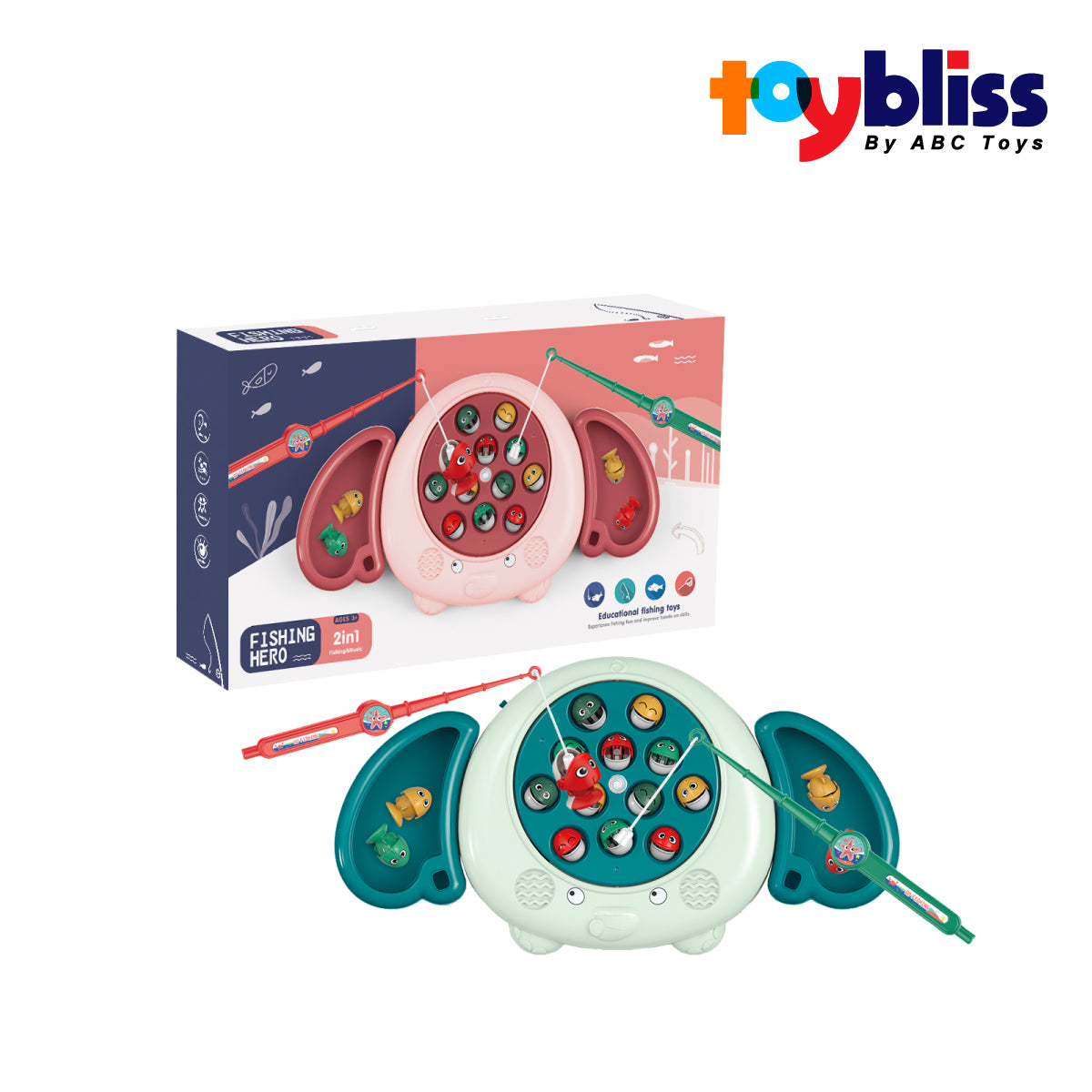 Toybliss Fishing Hero 2 in 1 Game (156-12C), Ages 3+