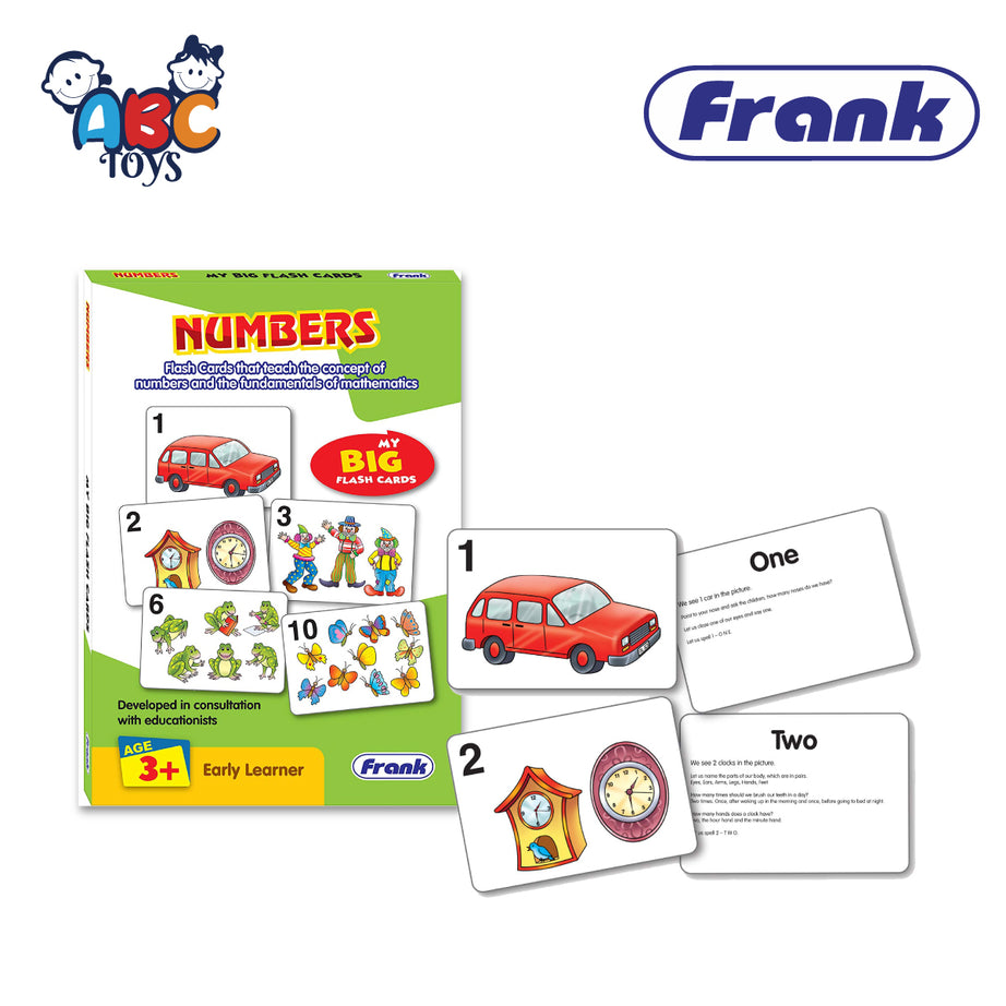 Frank 10168 Number My Big Flash Cards, Age 3+ (Damage Box)