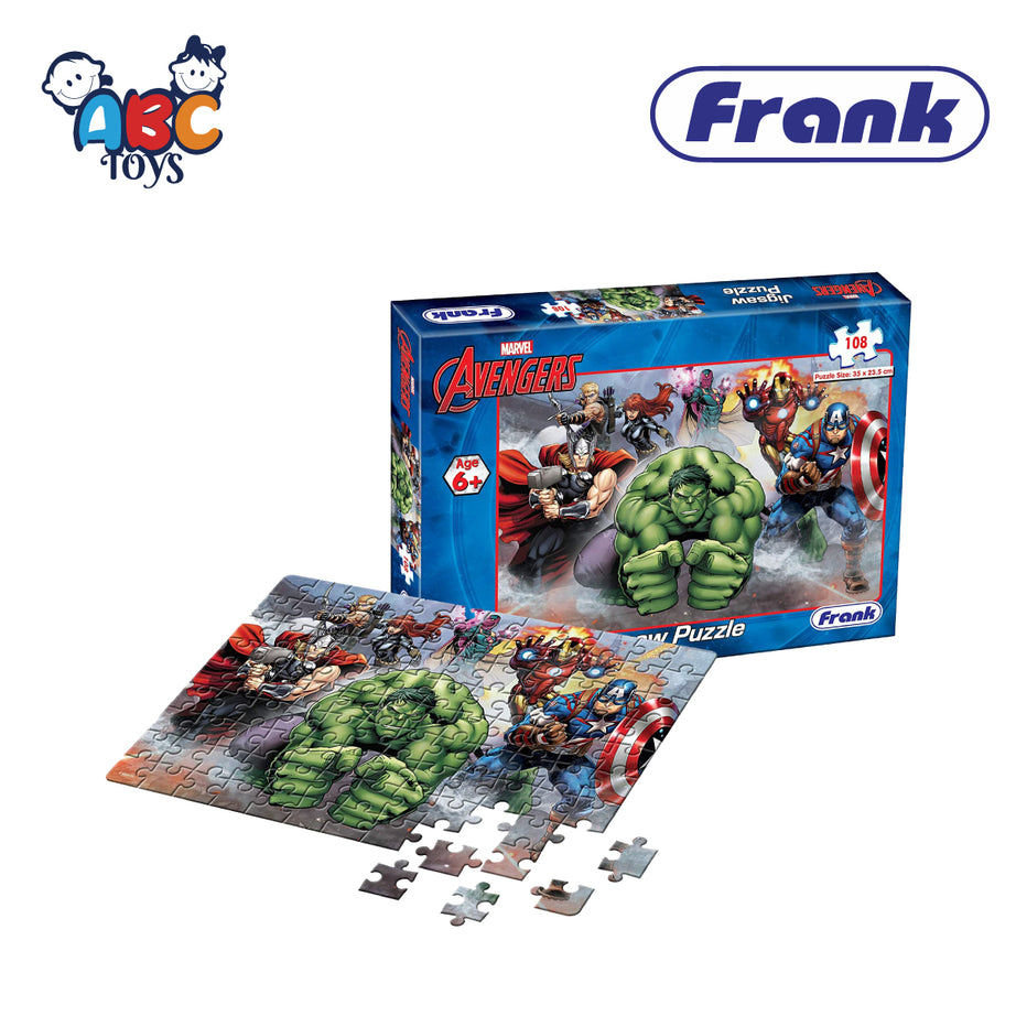 Frank 90158 Marvel - Avengers 108 Pcs, Age 6+ (Damage Box)