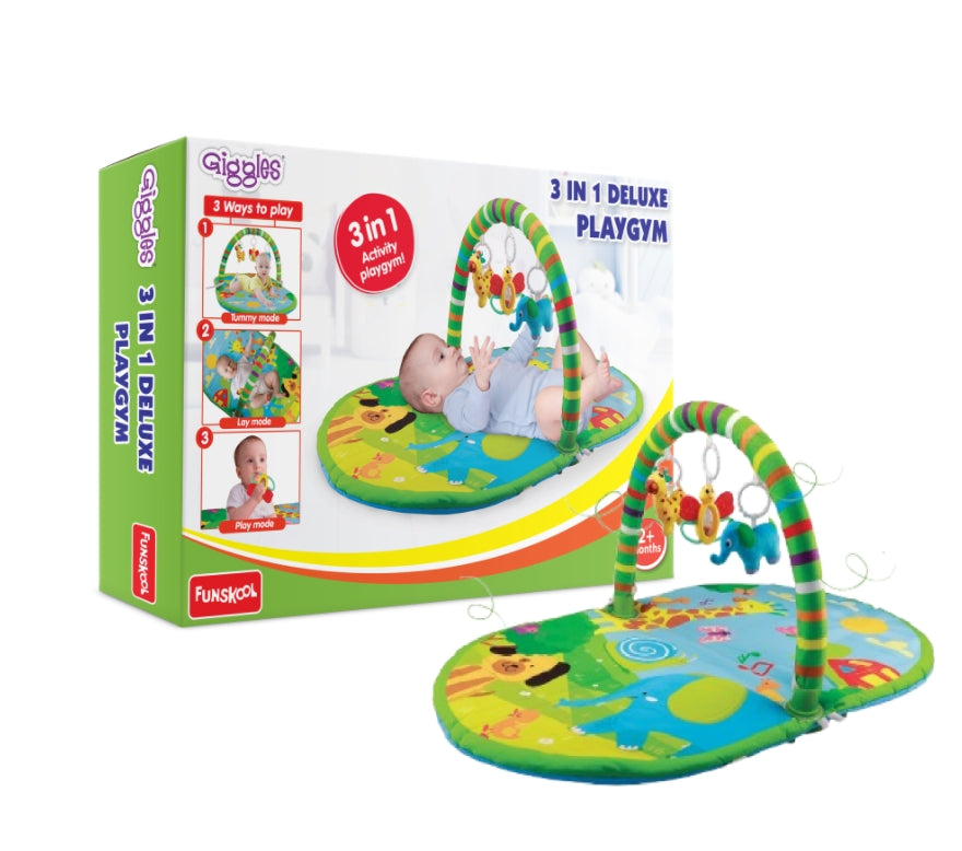 Funskool 3 In 1 Deluxe Play Gym, Age 2m+