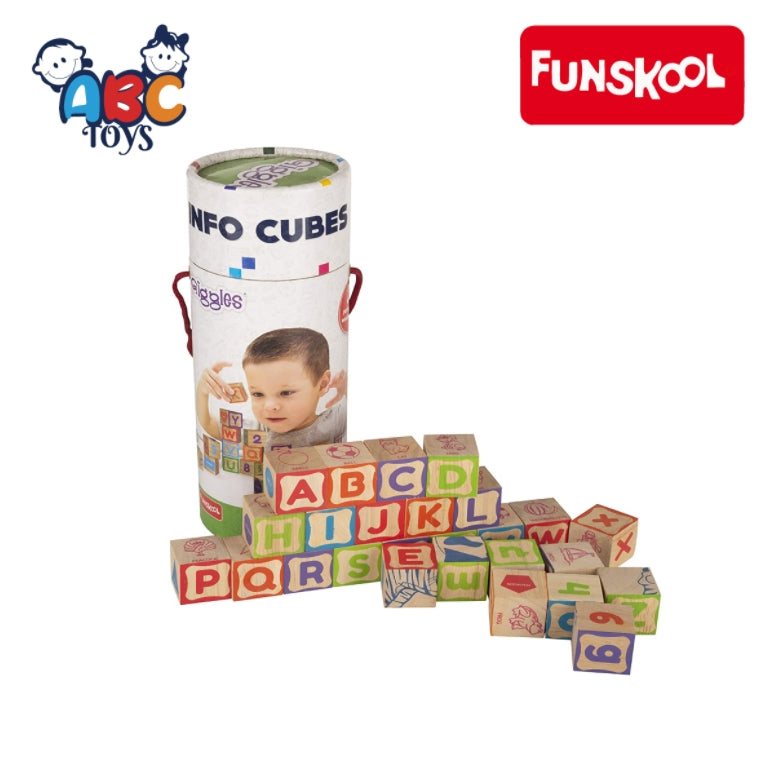 Funskool Giggles Info Cubes, Age 3+ (Damage Box)