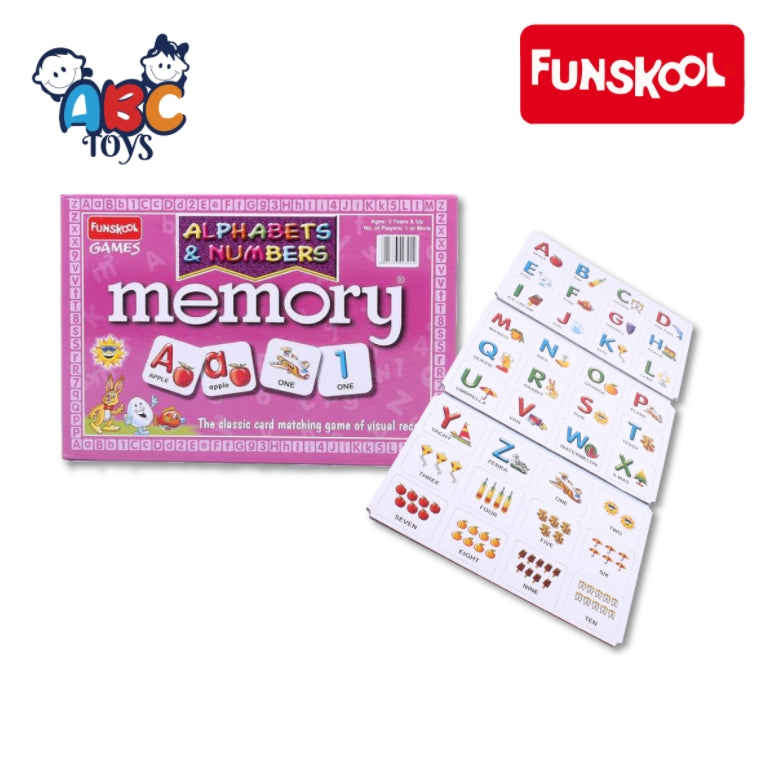 Funskool Memory Alphabets & Nos New, Ages 3+