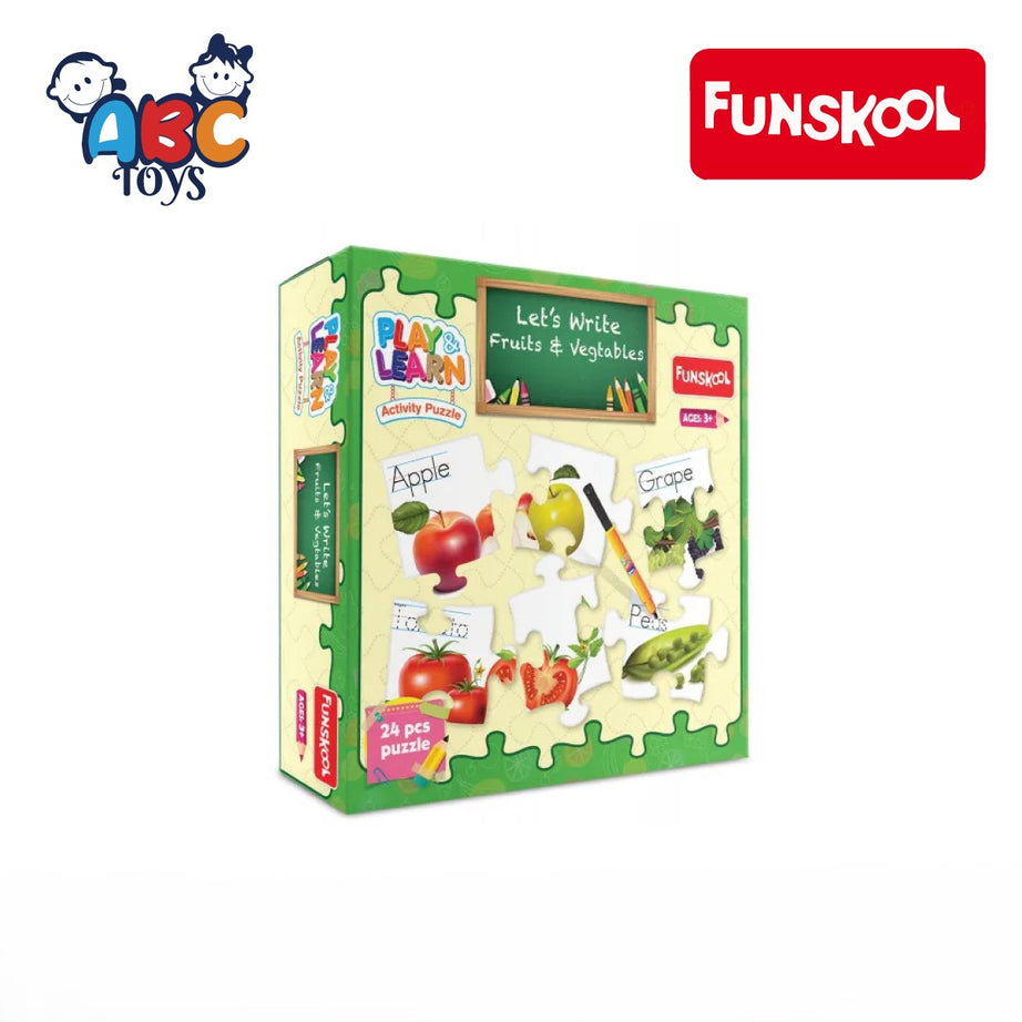 Funskool P&L Mini Fruits & VEG Puzzle 24 Pcs, Age 3+ (Damage Box)