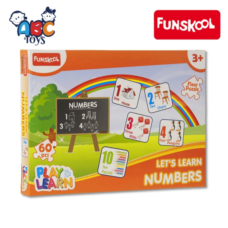 Funskool P&L Numbers Puzzle, Age 3+ (Damage Box)