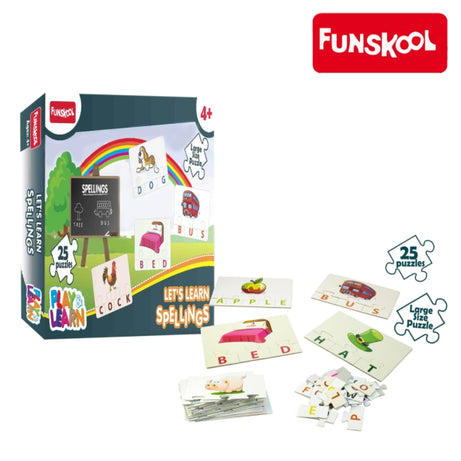 Funskool P&L Spelling puzzle, Ages 4+ (Damage Box)