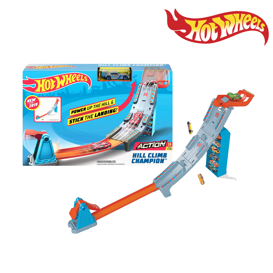 Hot Wheels GBF83 Hill Climb Champion Track Vehicle Playset