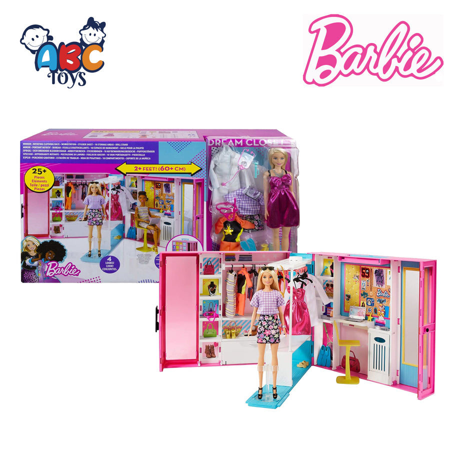 Barbie GBK10 Dream Closet with Doll, Age 3+ (Damage Box)