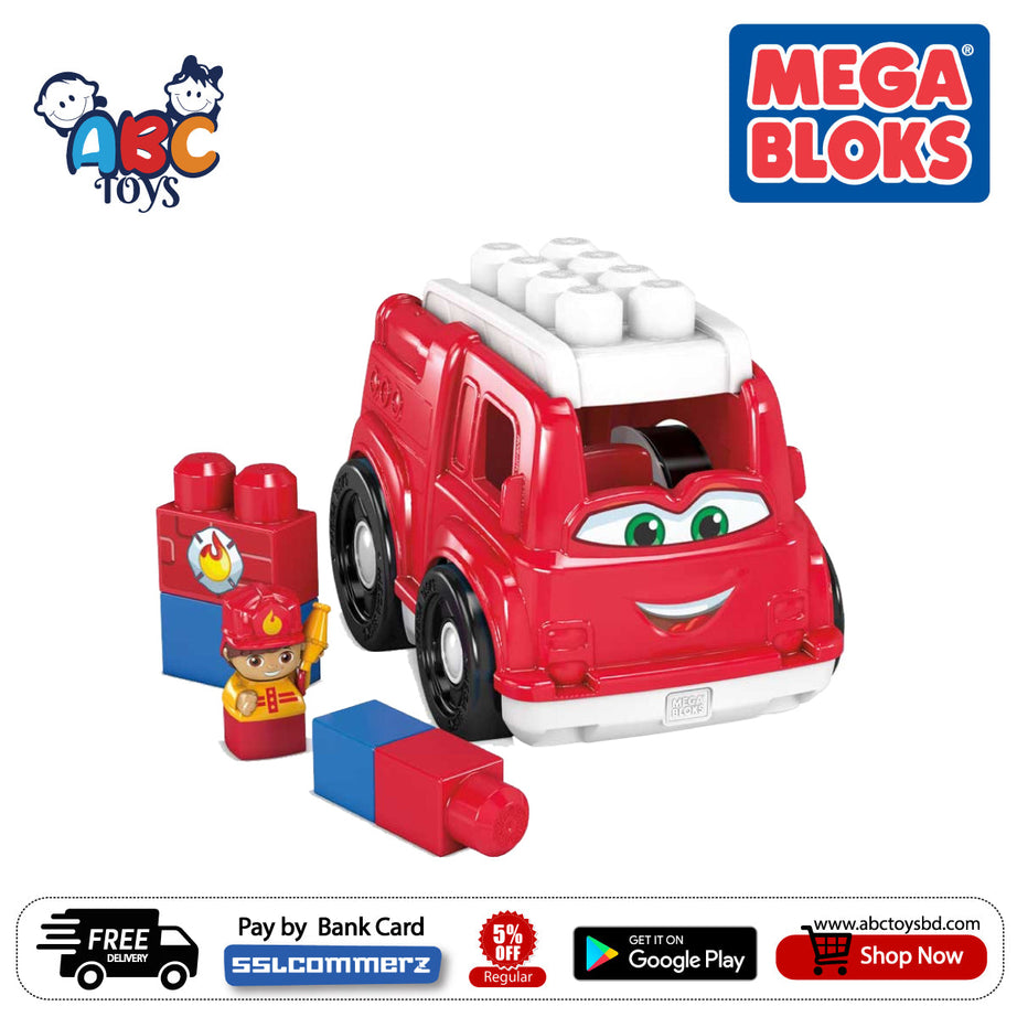 MEGA BLOKS GCX09 Toddler Building Blocks Fire Truck