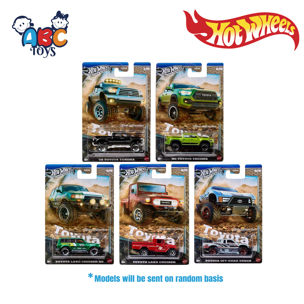 Hot Wheels GDG44 1:64 scale car (Random), Age 3+