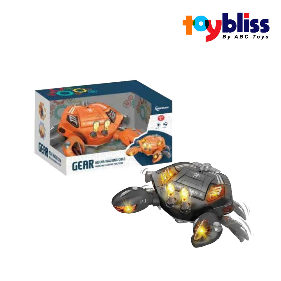 Toybliss - GEAR Mecha B/O Walking Crab with Light & Sound (PA-1A), Age 3+