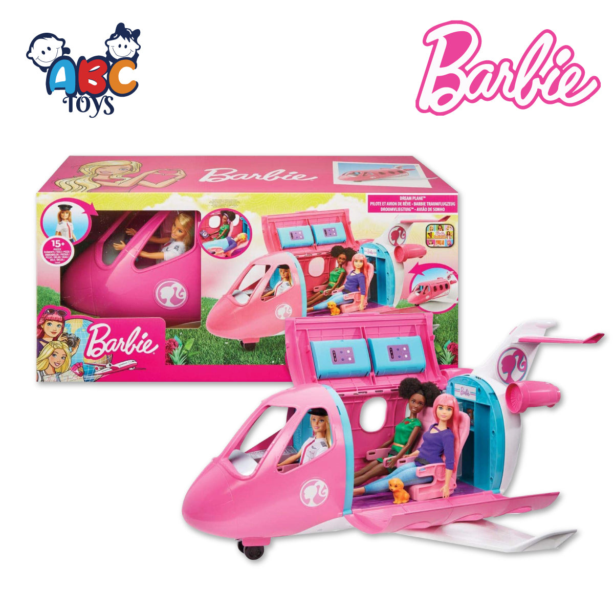 Barbie GJB33 Dream Plane with Pilot, Age 3+