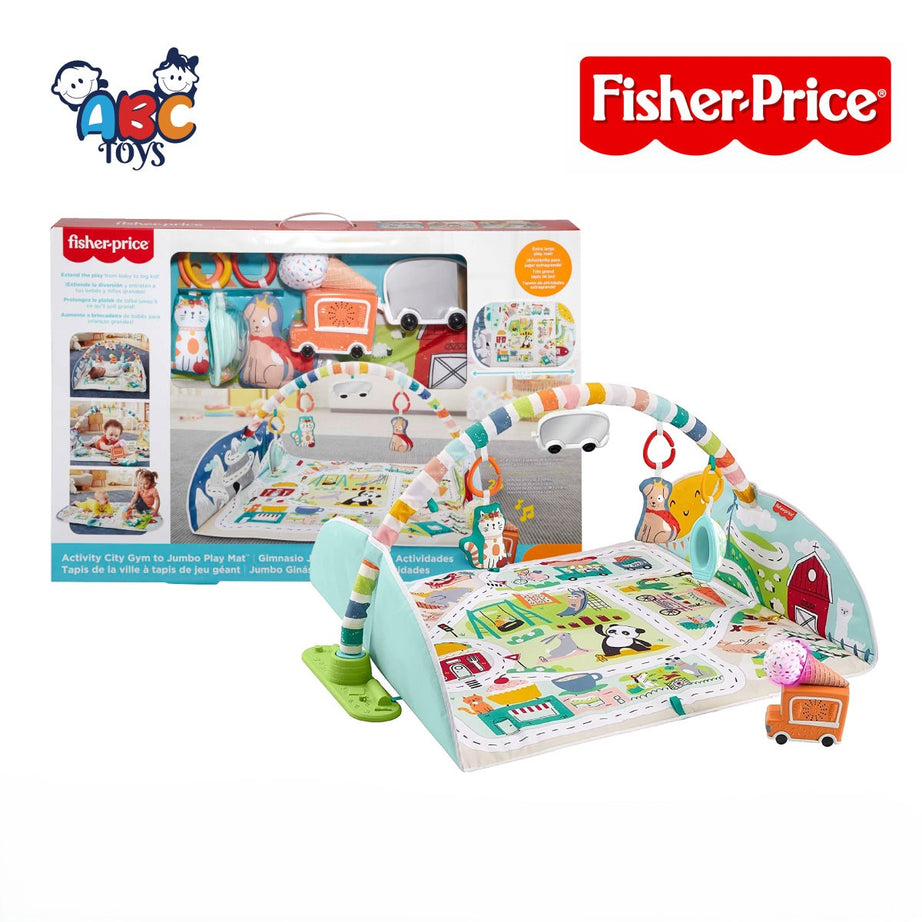 Fisher Price GJD41 Activity City Gym to Jumbo Play Mat, Ages 0m+