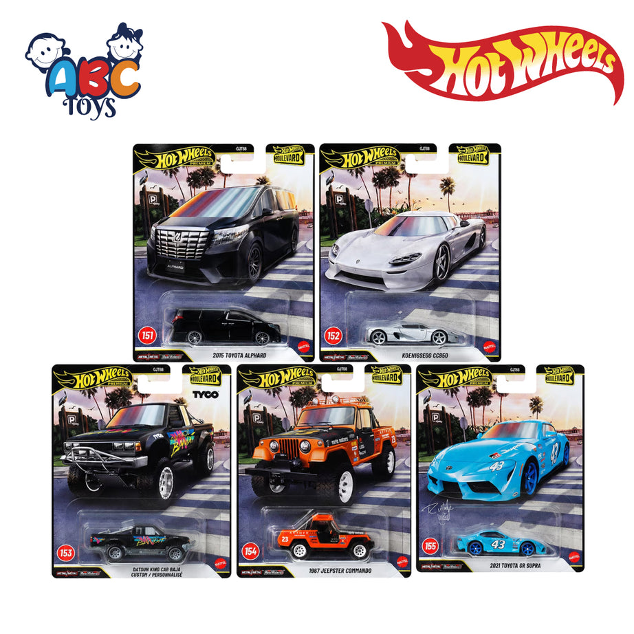 Hot Wheels GJT68 Boulevard Vehicle Assortment Random 1Pcs, Ages 3+