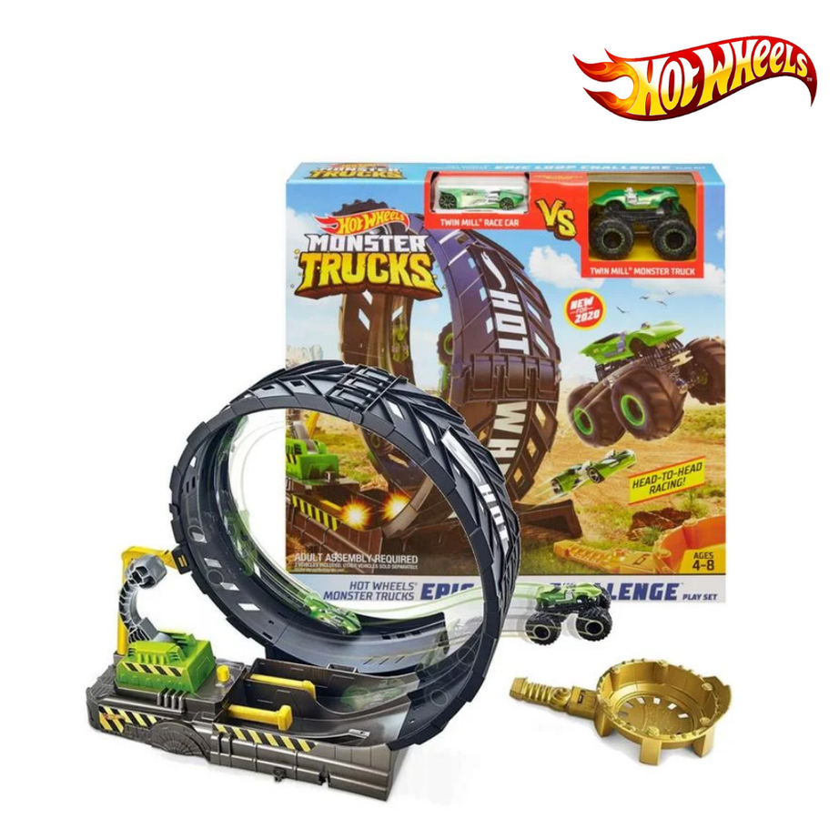 Hot Wheels GKY01 Monster Truck Launch Play Asst (Damaged Box)