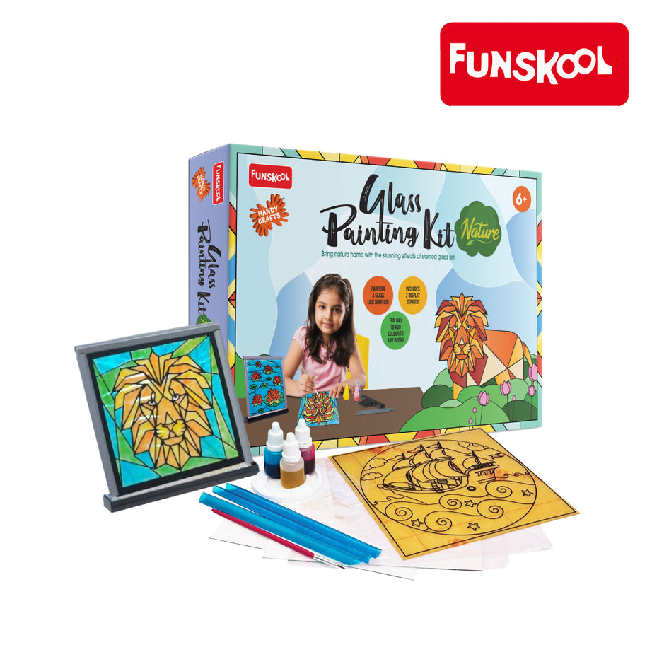 Funskool Glass Painting Nature, Ages 6+ (Damaged Box)