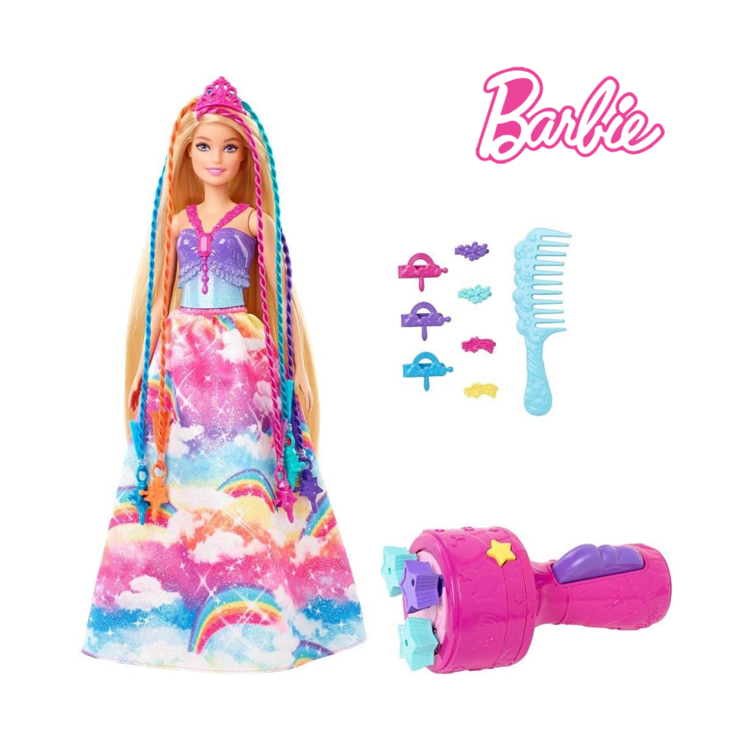 Barbie GTG00 Dreamtopia Braiding Fun Princess Hair Styling Doll with Accessories