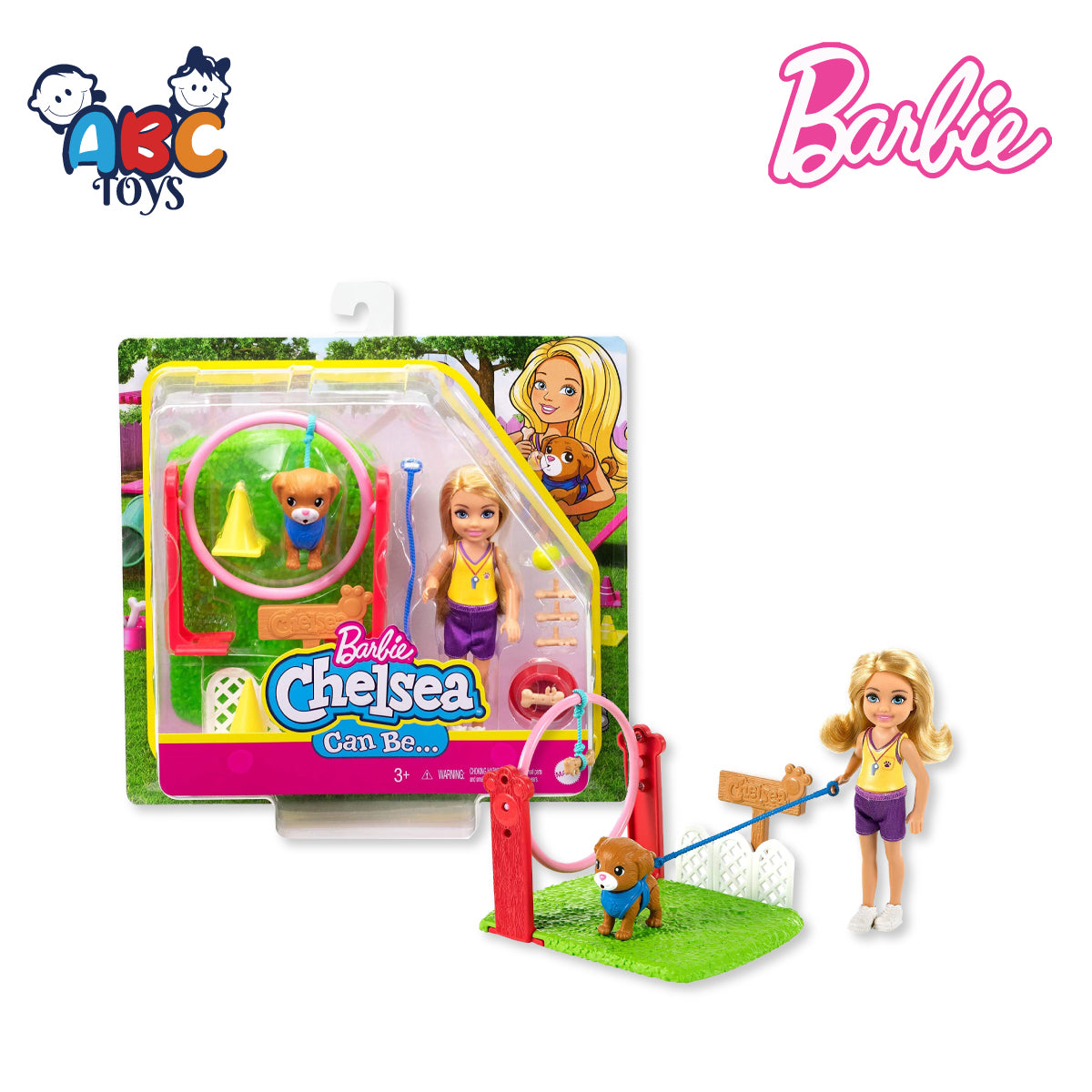 Barbie GTN62 Chelsea Pet Trainer Play Set, Age 3+