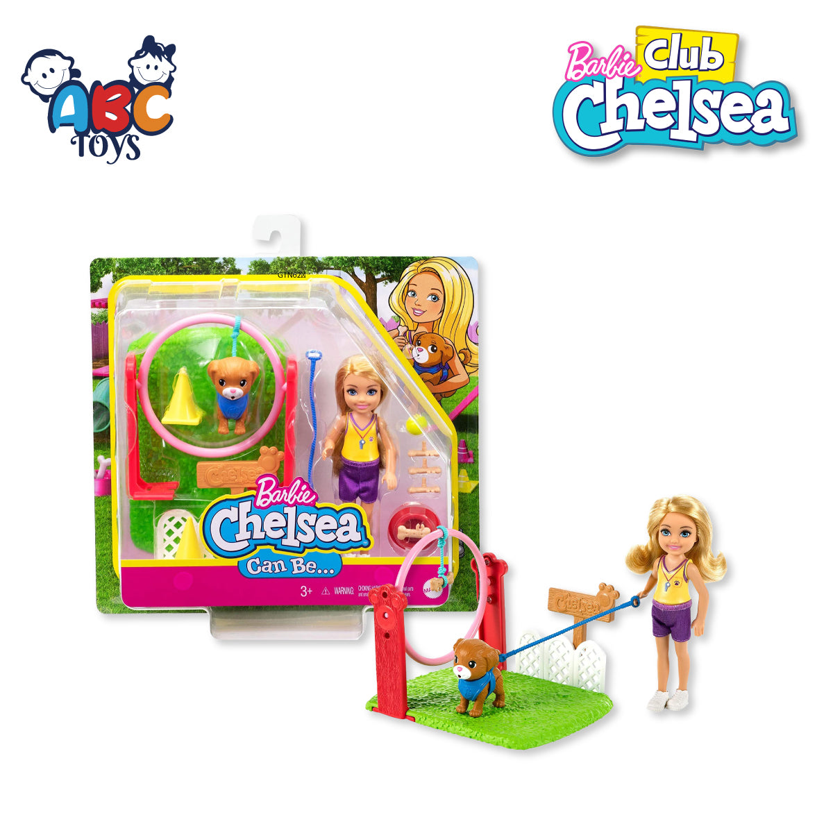Barbie GTN62 Chelsea Pet Trainer Play Set, Age 3+