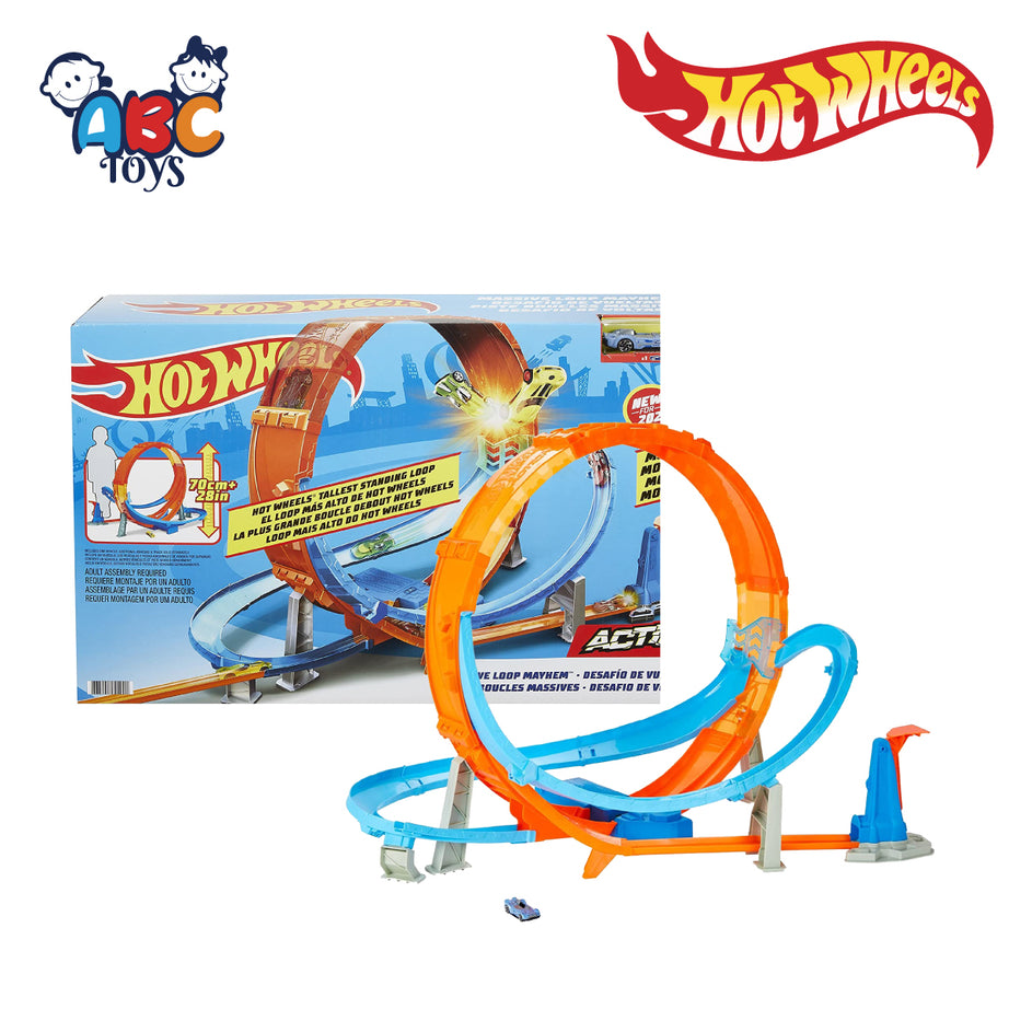 Hot Wheels GTV14 Massive Loop Mayhem Track Set, Ages 5+ (F40)