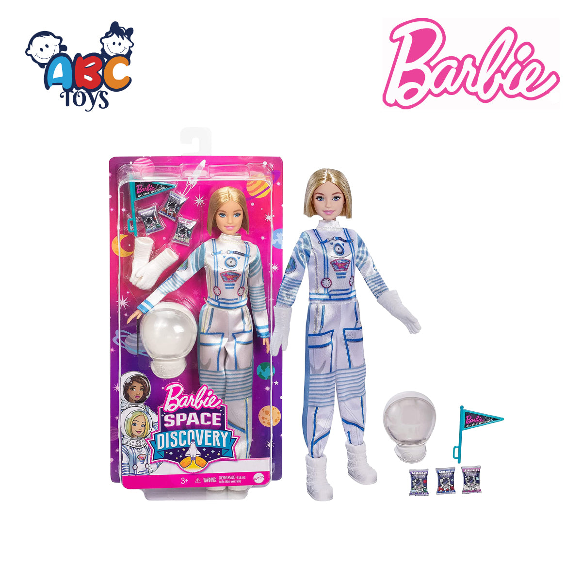 Barbie GTW30 Space Discovery Astronaut Doll (Damaged Box)