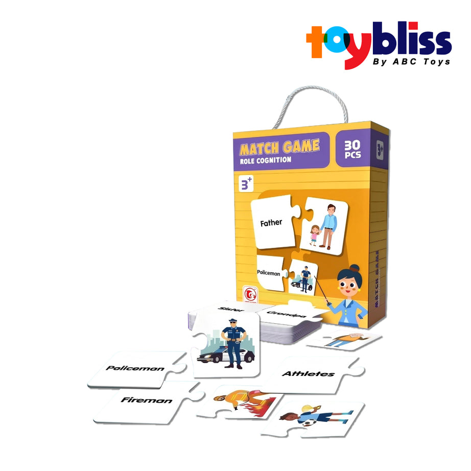 Toybliss HAO XIANG Match Game Role-Cog 30Pcs Puzzle (88686), Ages 3+