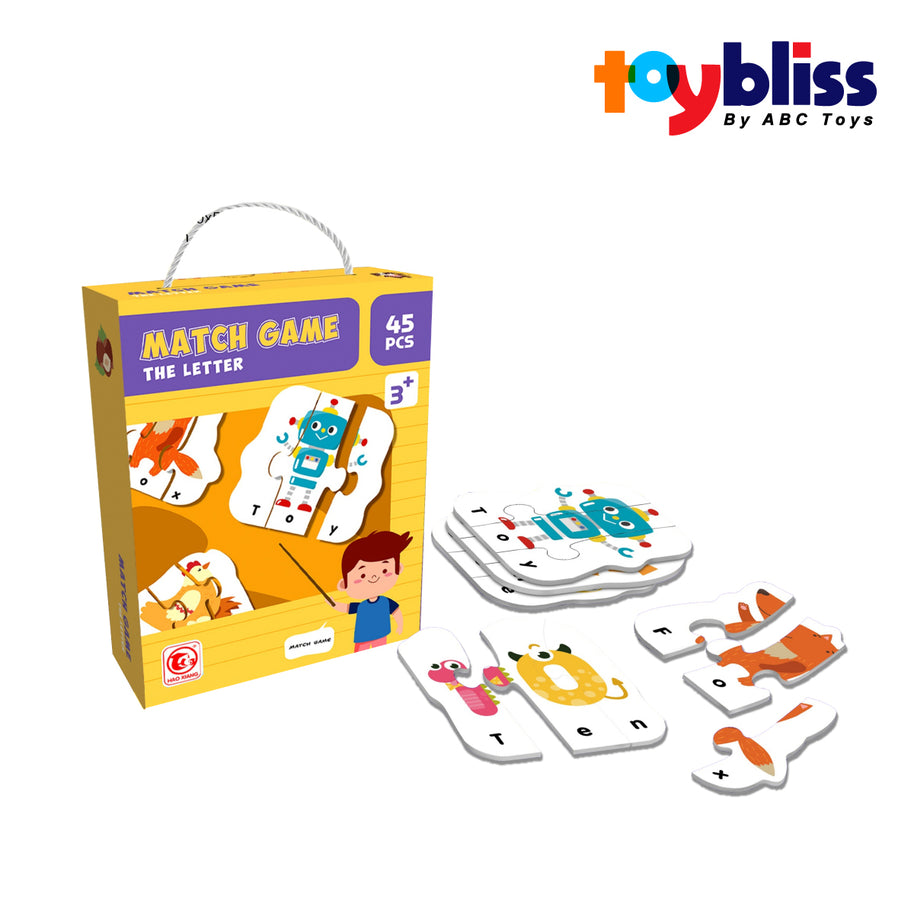 Toybliss HAO XIANG Match Game Words 45Pcs (88686), Ages 3+
