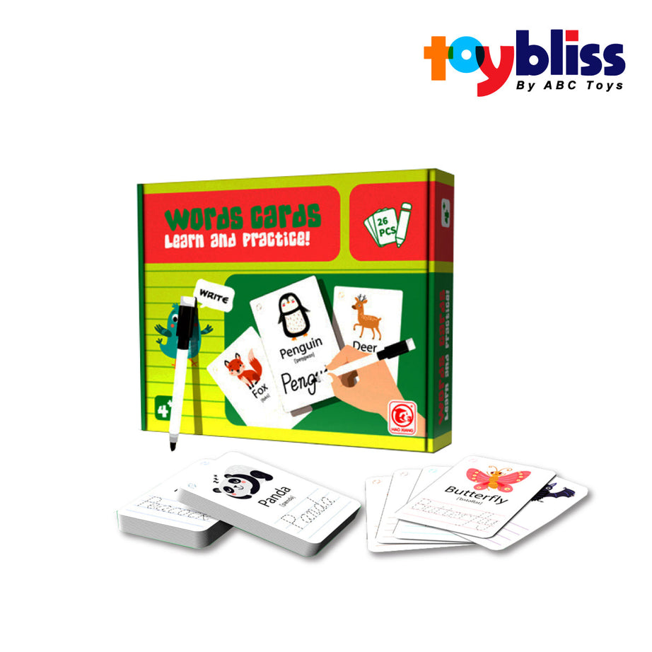 Toybliss - HAO XIANG Words Cards 26 Pcs (88638), Age 4+