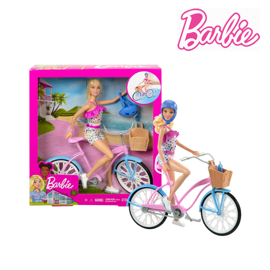 Barbie HBY28 Doll And Bike Playset
