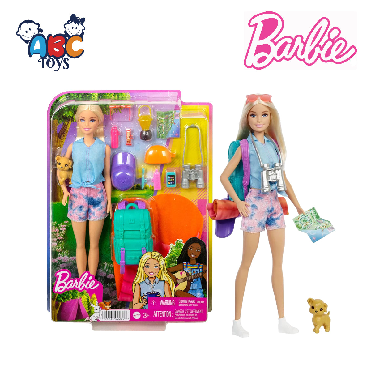 Barbie HDF73 Malibu Camping Doll & Accessories, Ages 3+