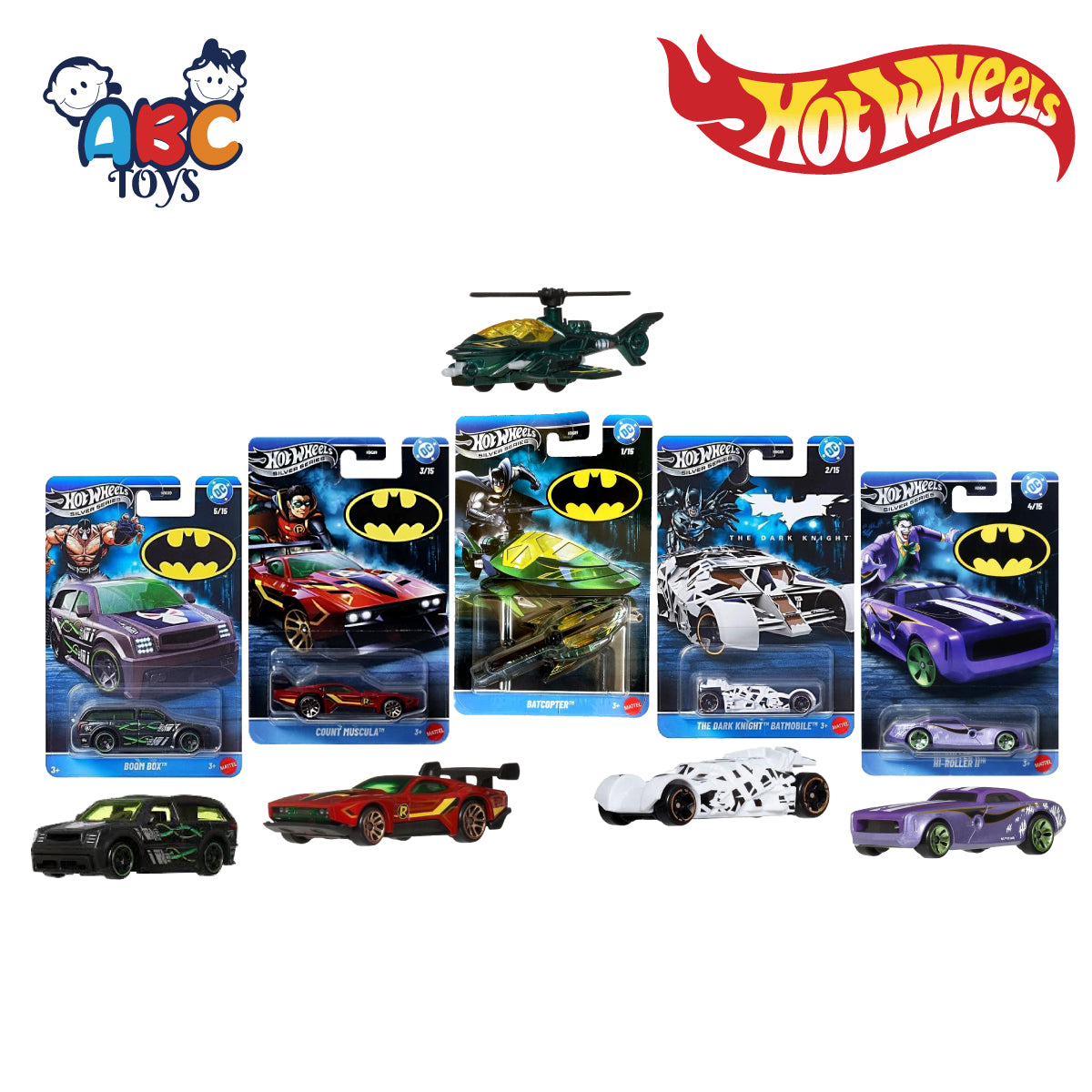 Hot Wheels HDG89 Batman Silver Series Asst, Age 3+