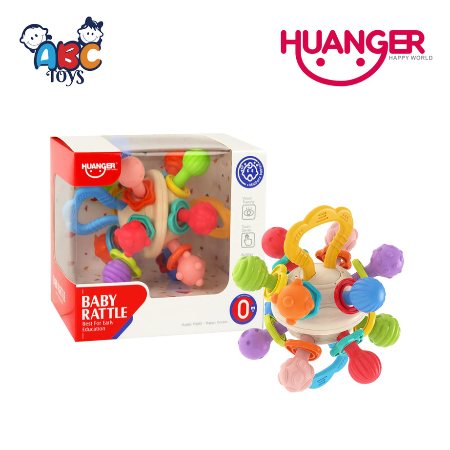 Huanger HE0194 Baby Rattle Sensory Ball, Age 0+