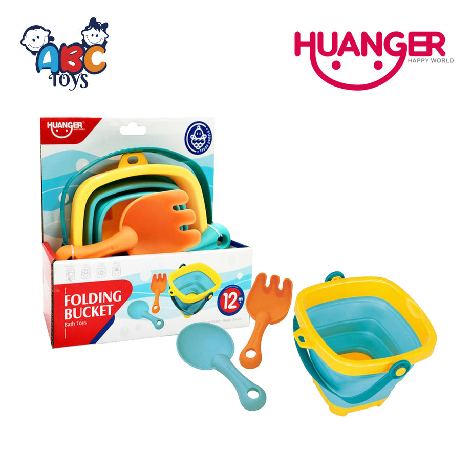 Huanger HE0261 Foldable Bath Toy with Accessories, Ages 12m+