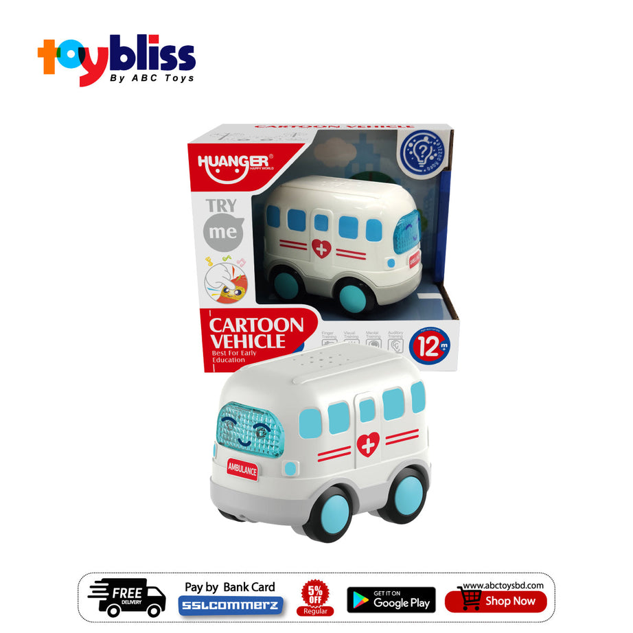 Toybliss - Huanger Cartoon Vehicle Ambulance HE0537