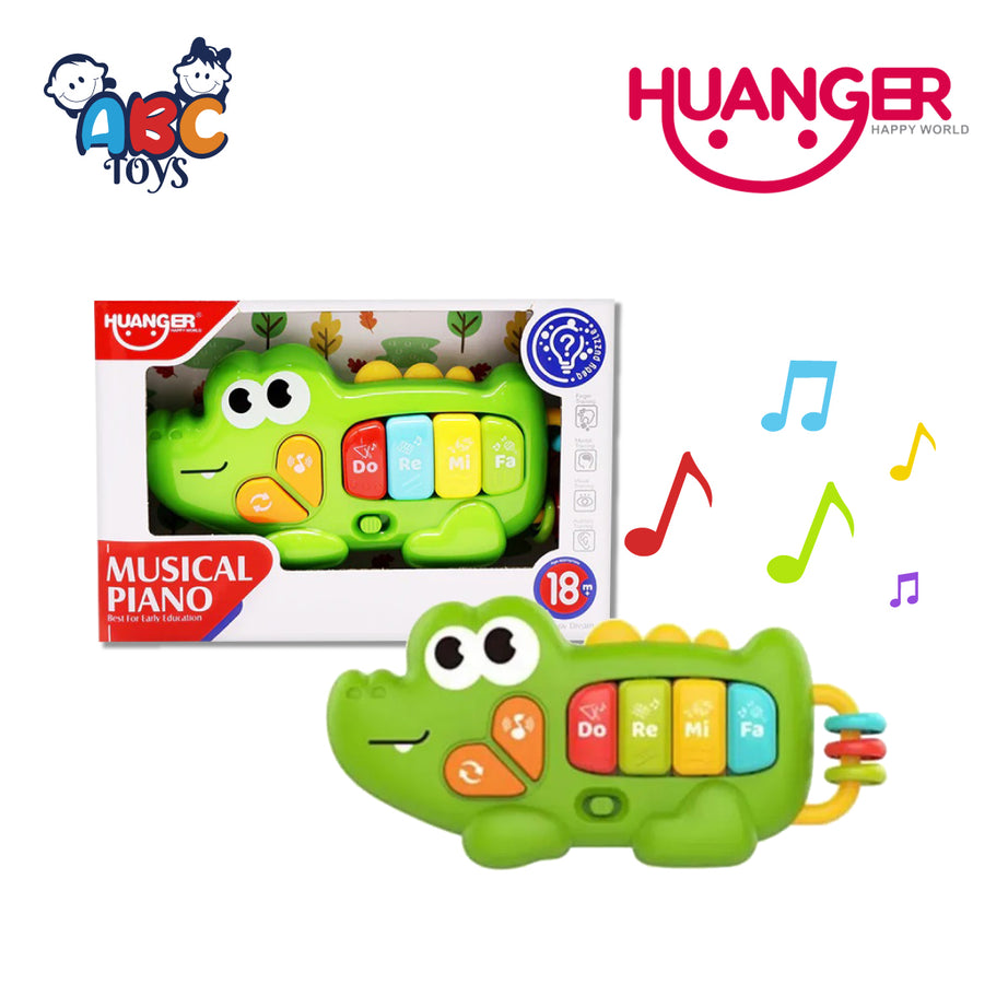 Huanger HE0567 Musical Piano Crocodile, Age 3+