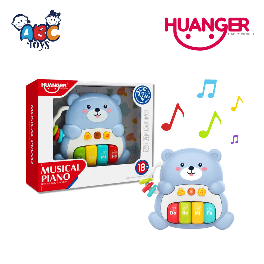 Huanger HE0569 Musical Piano Bear, Age 3+