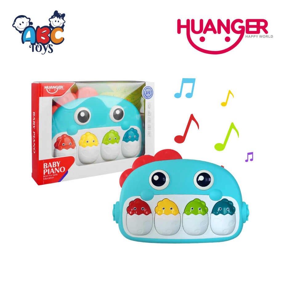 Huanger HE0644 Baby Piano Playmat With Music - Blue, Ages 0m+