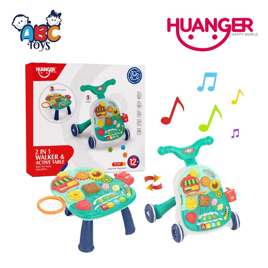 Huanger HE0814 2in1 ActiveTable & walker, Age 12M+