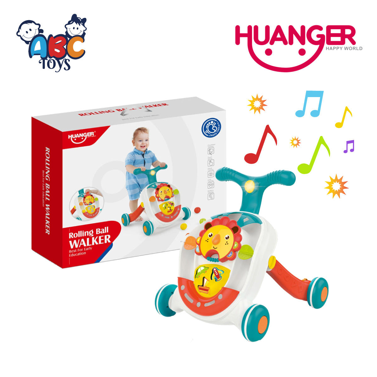 Huanger HE0830 Baby Walker Push Activity Toy, Ages 6m+