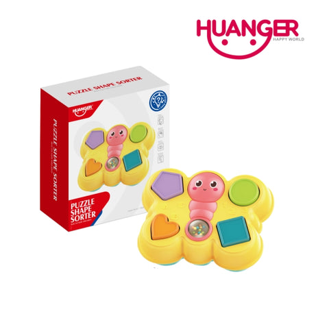 Huanger HE8055 Butterfly puzzle shape sorter Battery Operated, Ages 3+