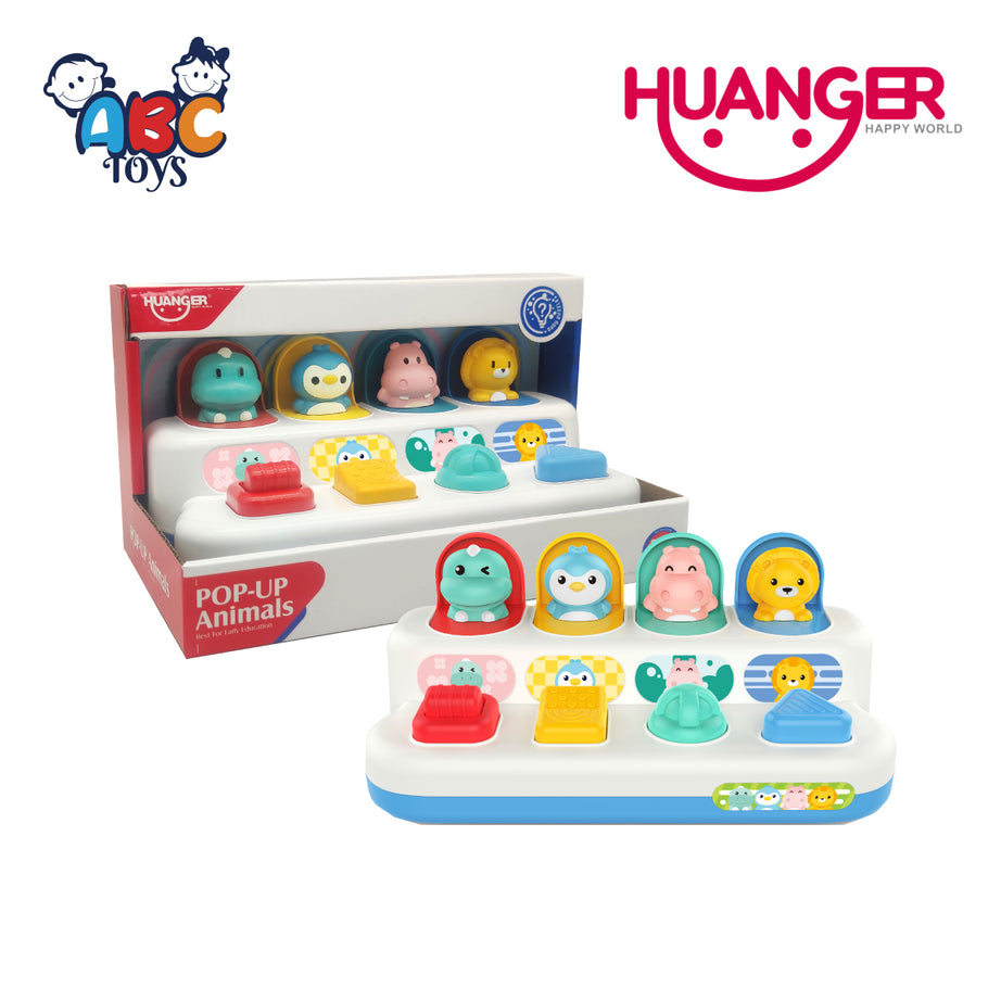 Huanger HE8075 Pop Up Animals, Ages 18m+