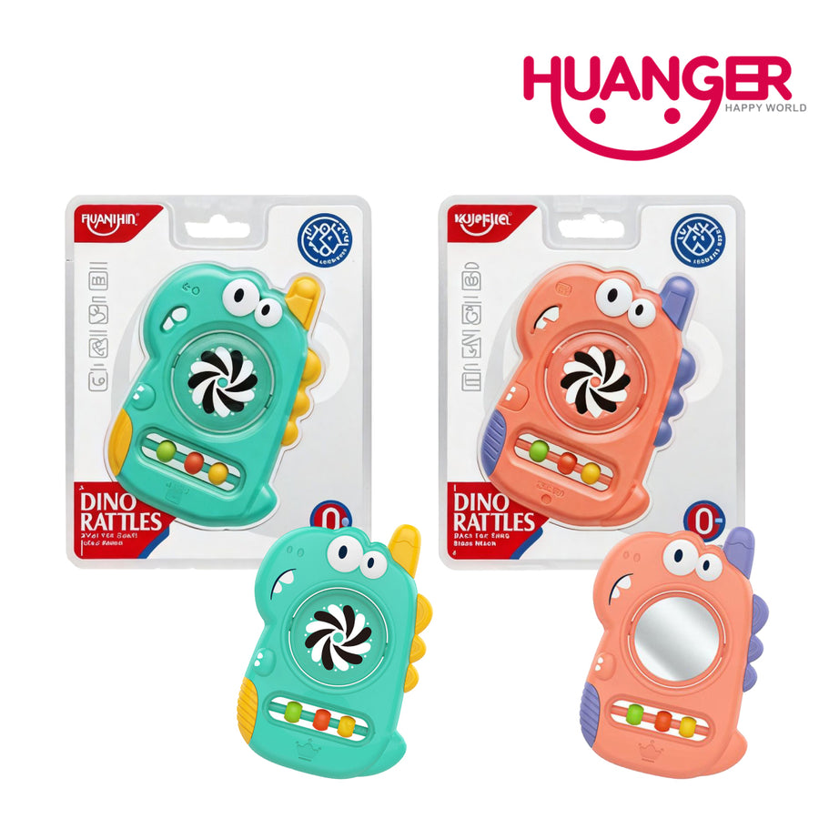 Huanger HE8079 Dinosaur Ring Phone Rattle, Ages 0m+